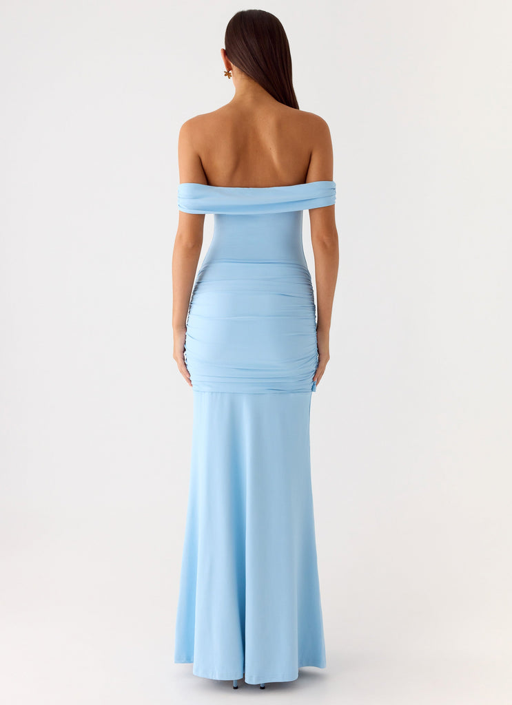 Vee Bardot Maxi Dress - Blue Blue / US 10 Vee Bardot Maxi Dress - Blue Blue / US 10