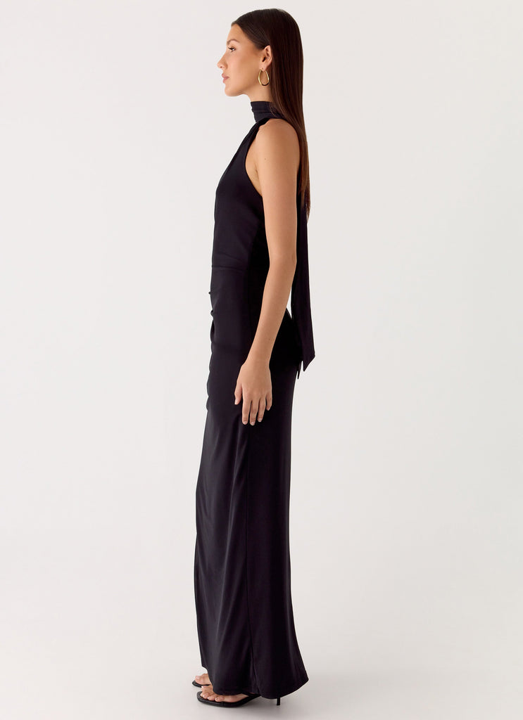 Velvet Vacation Scarf Maxi Dress - Black Black / US 4 Velvet Vacation Scarf Maxi Dress - Black Black / US 4