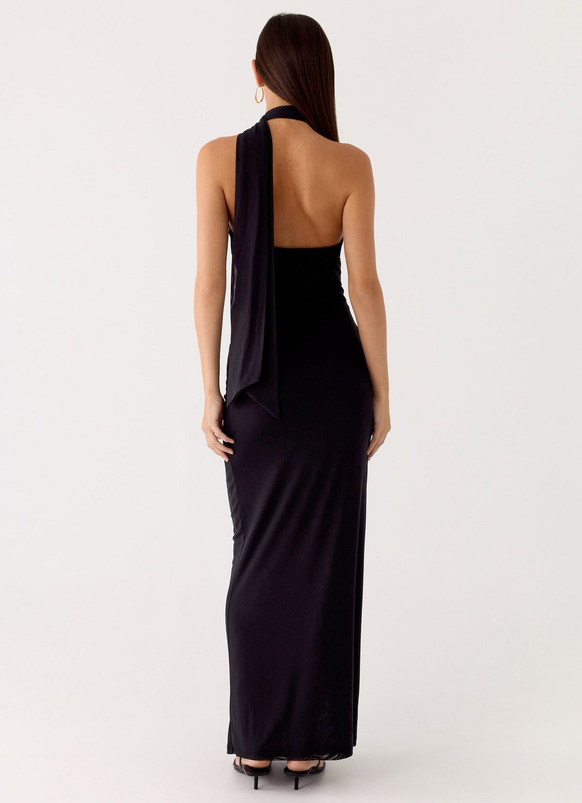 Velvet Vacation Scarf Maxi Dress