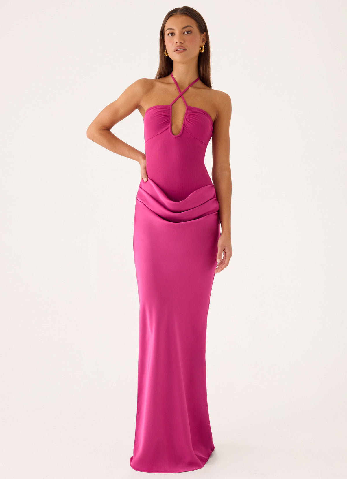 Rush Dress | Verner Halter Maxi Dress