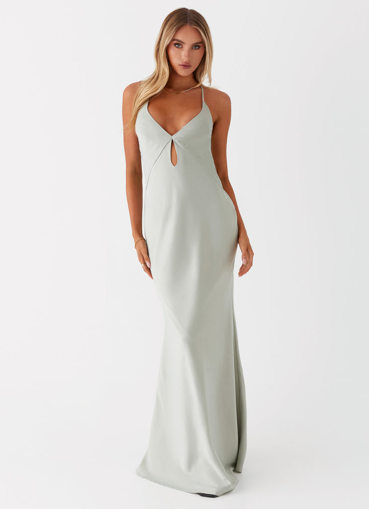 Vesper Keyhole Maxi Dress - Sage Vesper Keyhole Maxi Dress - Sage