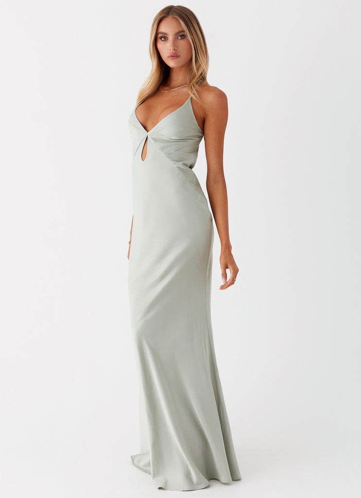 Vesper Keyhole Maxi Dress - Sage Peppermayo US Vesper Keyhole Maxi Dress - Sage Peppermayo US