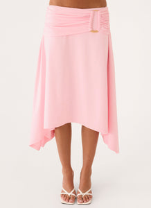 Vickine Midi Skirt - Pink