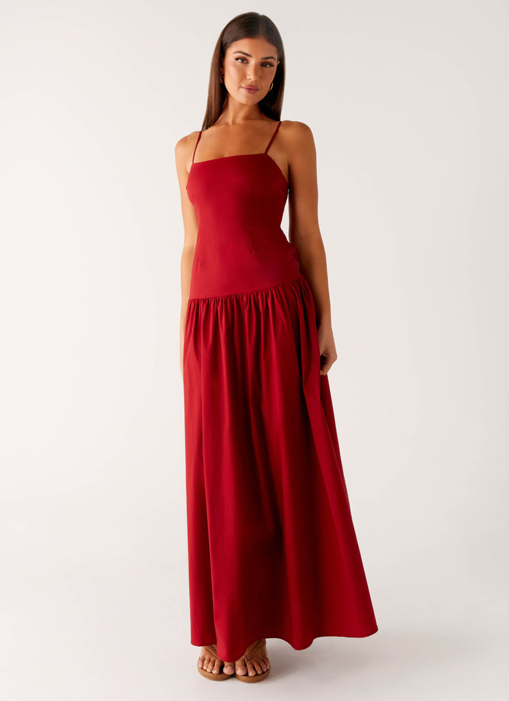 Vince Cami Maxi Dress - Deep Red Peppermayo US Vince Cami Maxi Dress - Deep Red Peppermayo US