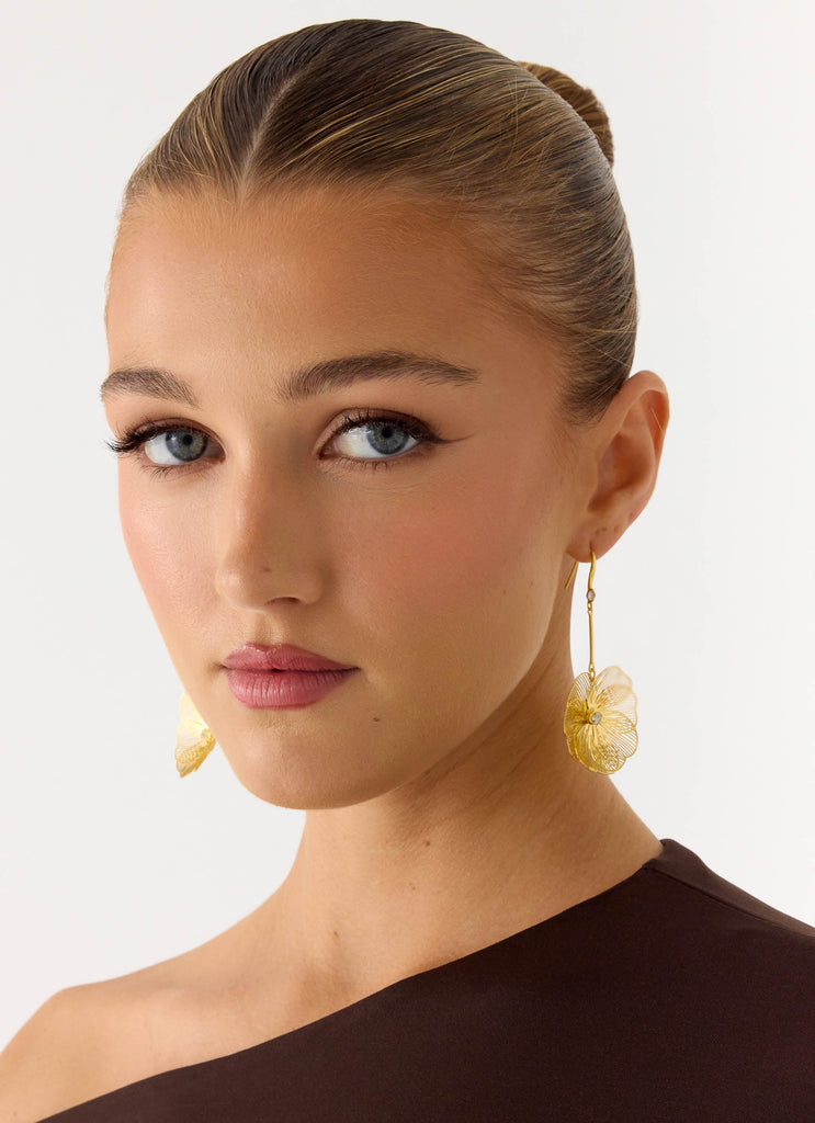 Violet Hour Earrings - Gold