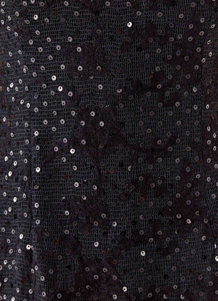 Vision Sequin Mini Dress - Black Black / US 0 Vision Sequin Mini Dress - Black Black / US 0