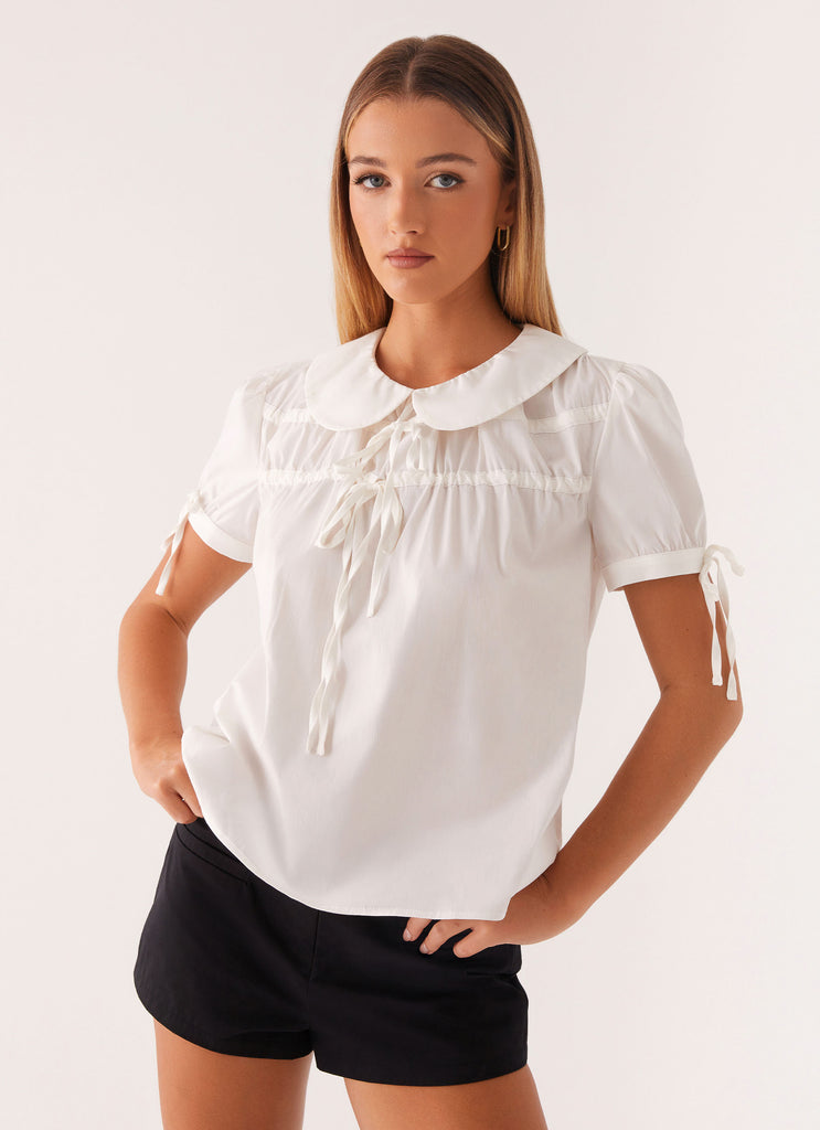 Vivi Babydoll Top - White