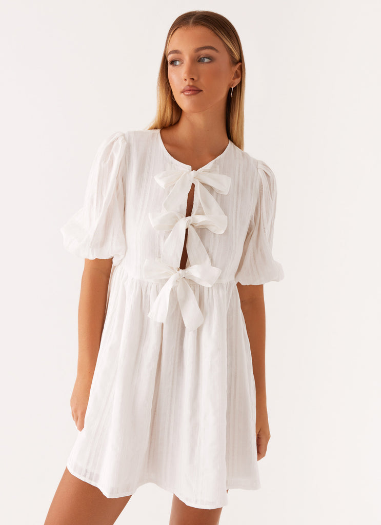 Western Wind Tie Mini Dress Western Wind Tie Mini Dress