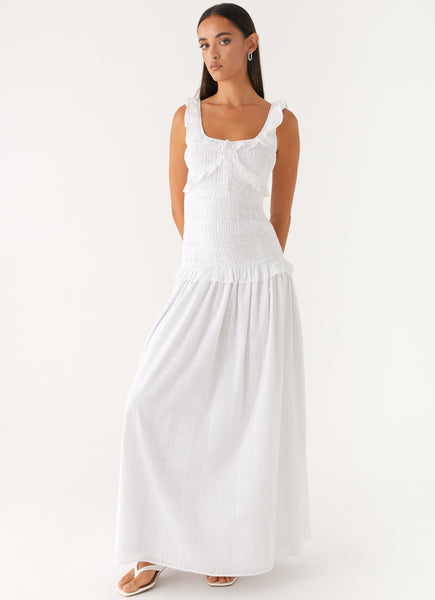 sachin and babi light blue dress Norma Kamali Drop Shoulder Long Dress w/ Side Slit main image 1
