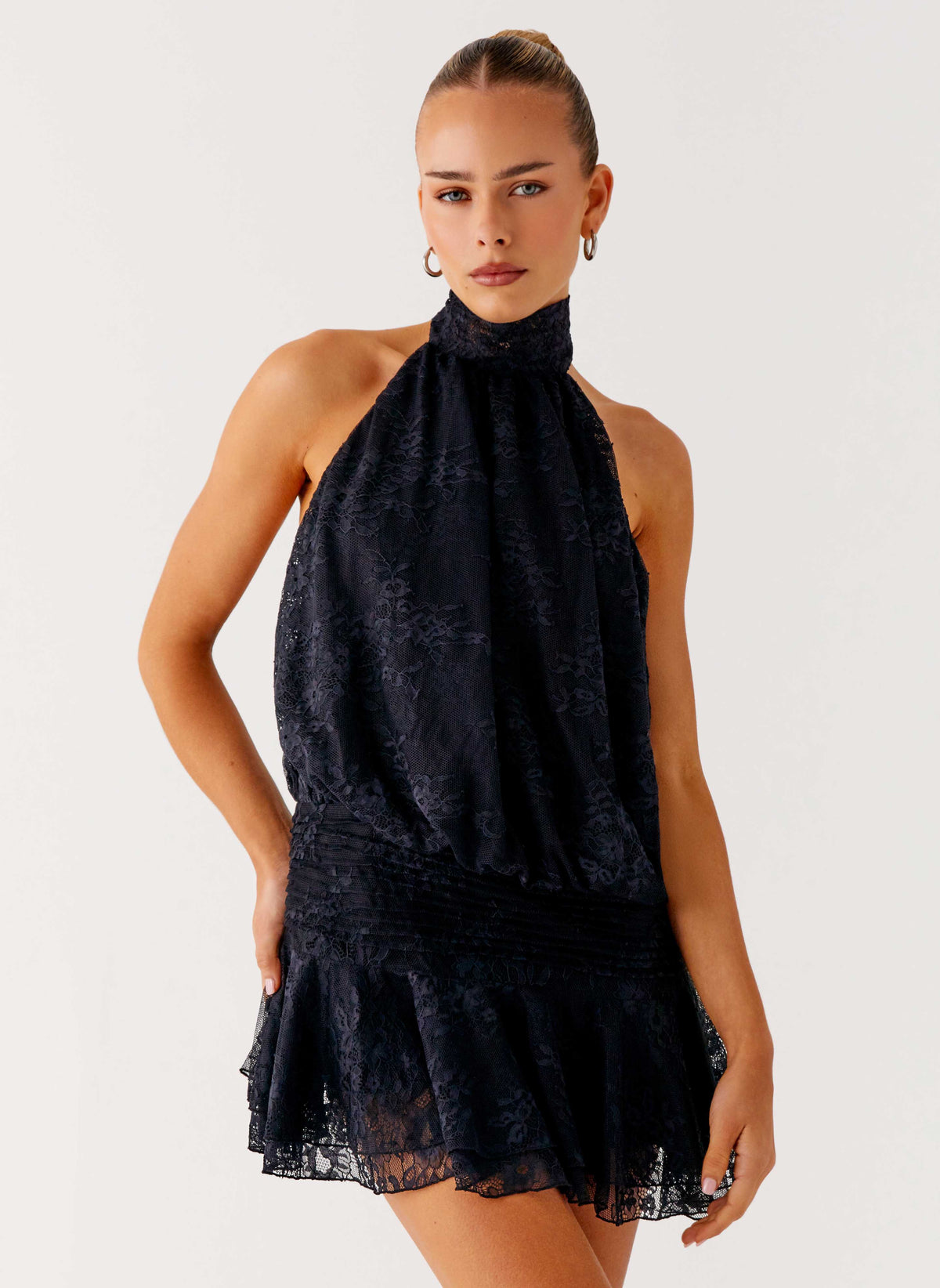 peppermayo lace dress Black by Peppermayo Gathered underbust Red Lace Dresses | Peppermayo