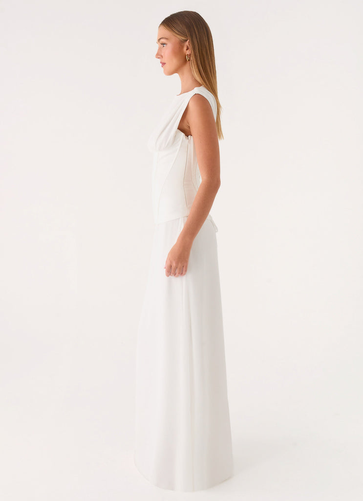 flowy short dresses with sleeves Clarissa Corset Dress ~ Ivory Luxe Satin – Show Me Your Mumu