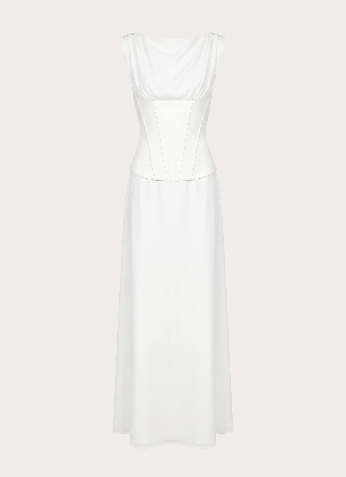 Winello Corset Maxi Dress - Off White