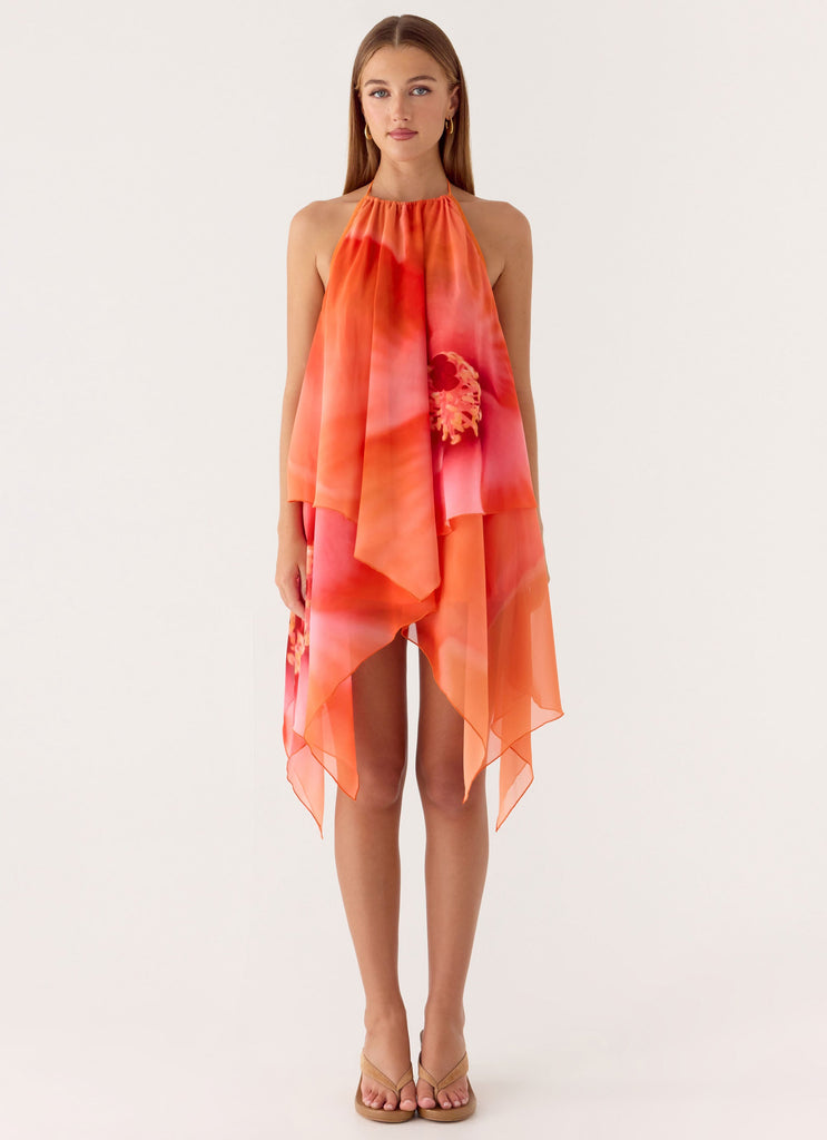 orange blossom dress Wylma Mini Dress
