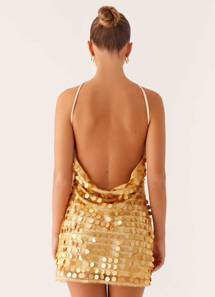 Xander Sequin Mini Dress - Gold Gold / US 8 Xander Sequin Mini Dress - Gold Gold / US 8