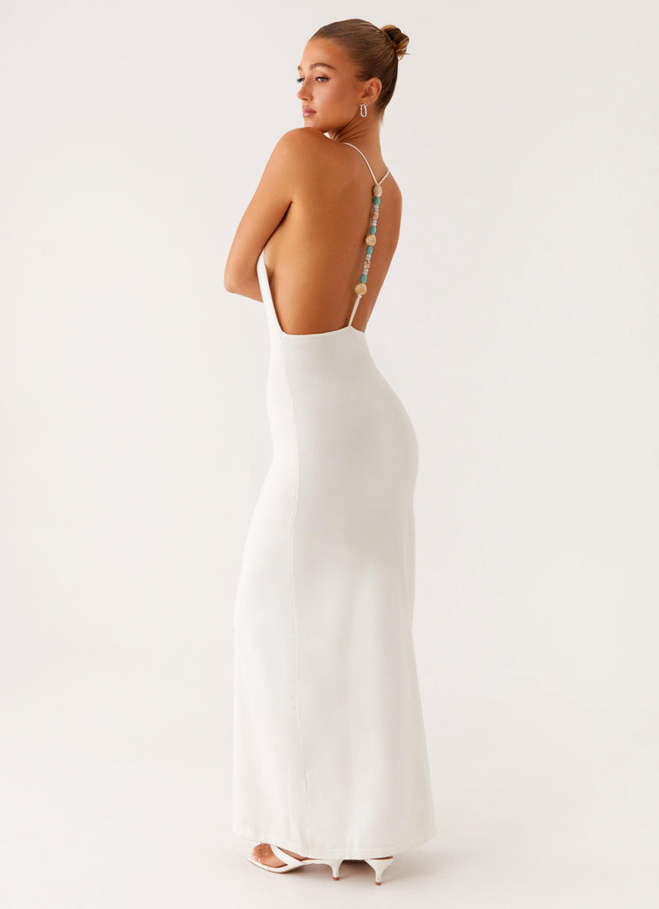 Yalina Knit Maxi Dress - Ivory Yalina Knit Maxi Dress - Ivory