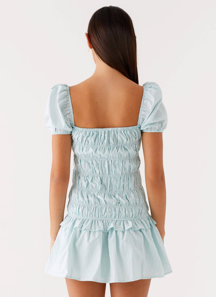 Yolene Mini Dress - Green Gingham Peppermayo US Yolene Mini Dress - Green Gingham Peppermayo US