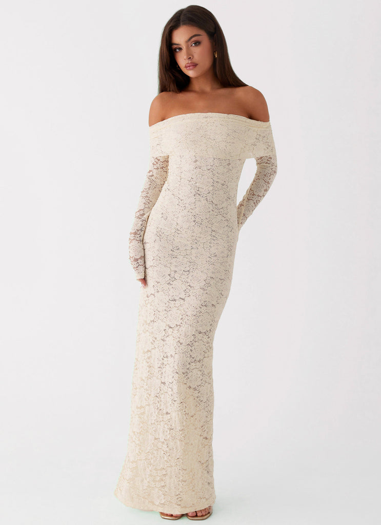 Yours Always Lace Maxi Dress - Ivory Ivory / US 14 Yours Always Lace Maxi Dress - Ivory Ivory / US 14