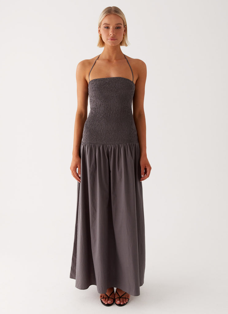 Zahra Maxi Dress - Charcoal Peppermayo US Zahra Maxi Dress - Charcoal Peppermayo US