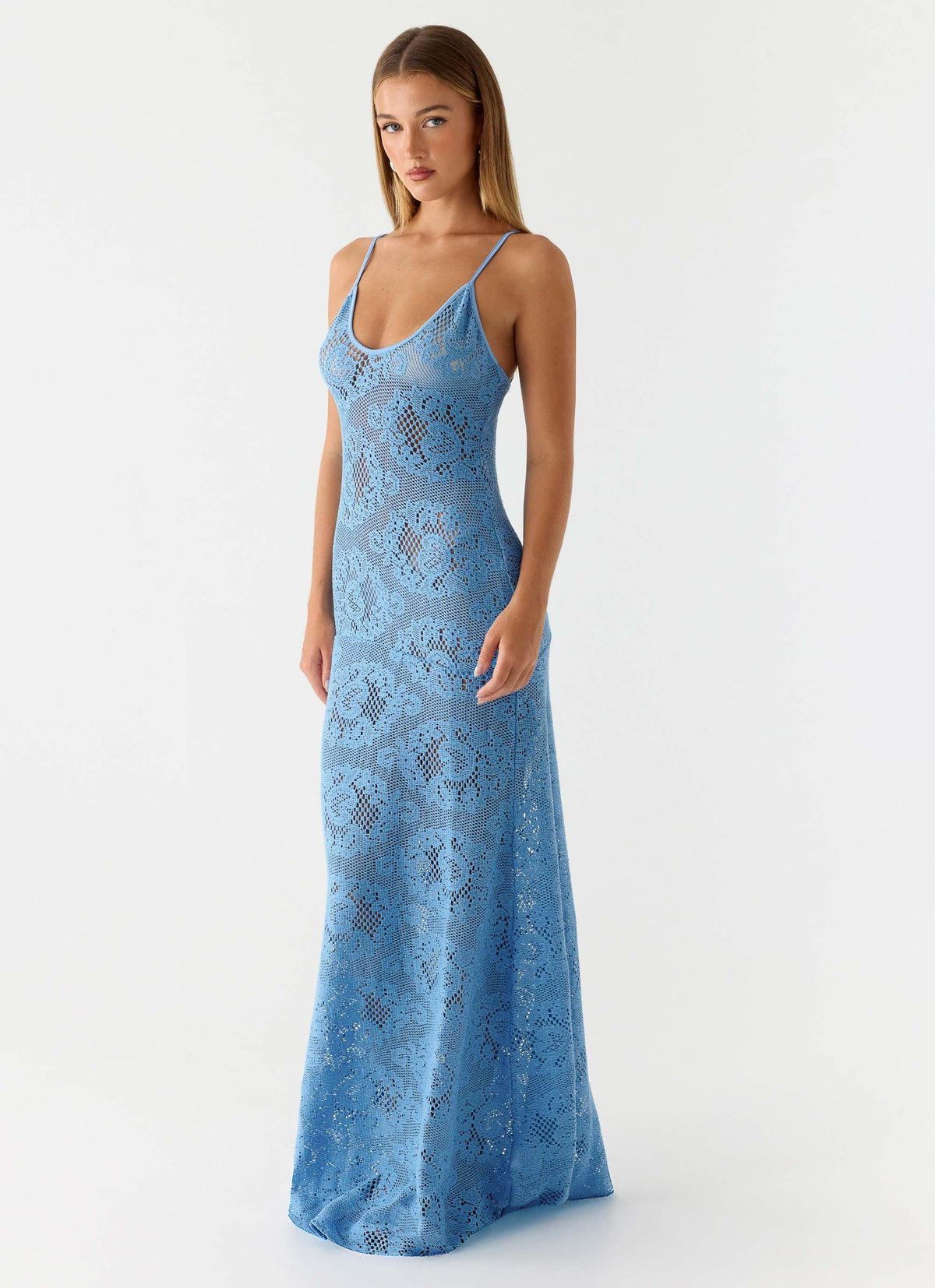 Zelella Crochet Maxi Dress