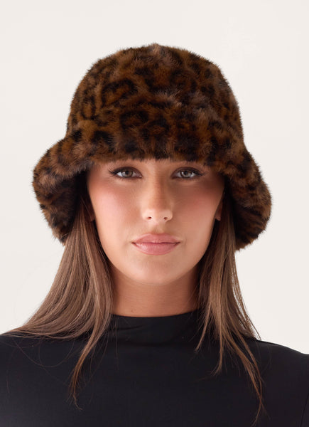 Zayana Faux Fur Hat - Chocolate – Peppermayo US Zayana Faux Fur Hat - Chocolate – Peppermayo US