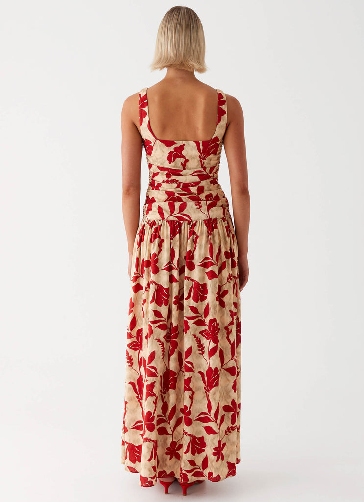 Zinna Linen Maxi Dress - Red Peppermayo US Zinna Linen Maxi Dress - Red Peppermayo US