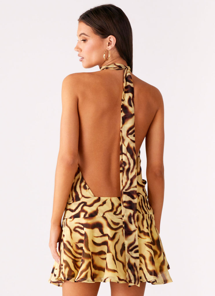 Zulla Backless Mini Dress - Laguna Print Peppermayo US Zulla Backless Mini Dress - Laguna Print Peppermayo US