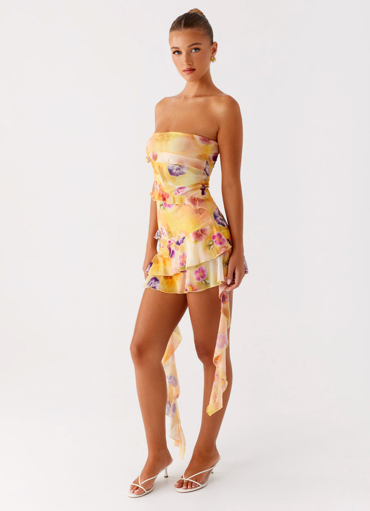 Macey Mini Dress - Sunburst Floral Sunburst Floral / US 18 Macey Mini Dress - Sunburst Floral Sunburst Floral / US 18