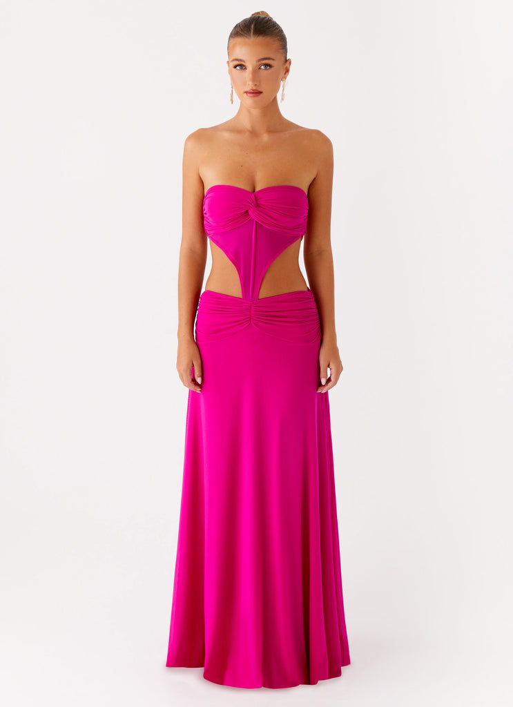 Carlene Maxi Dress - Fuchsia Fuchsia / US 10 Carlene Maxi Dress - Fuchsia Fuchsia / US 10
