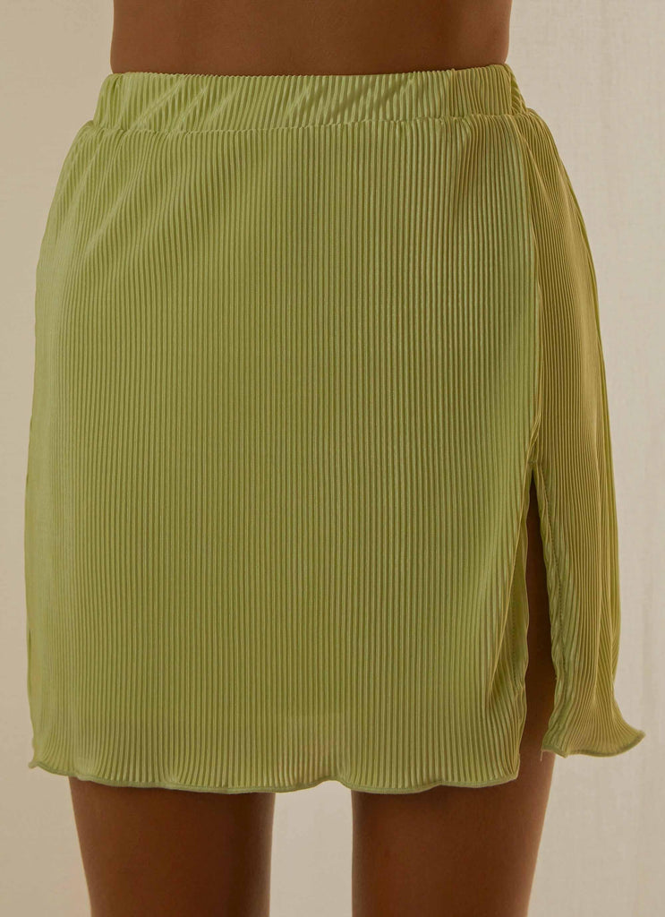 Sunny Skies Mini Skirt - Lime Green - Peppermayo US