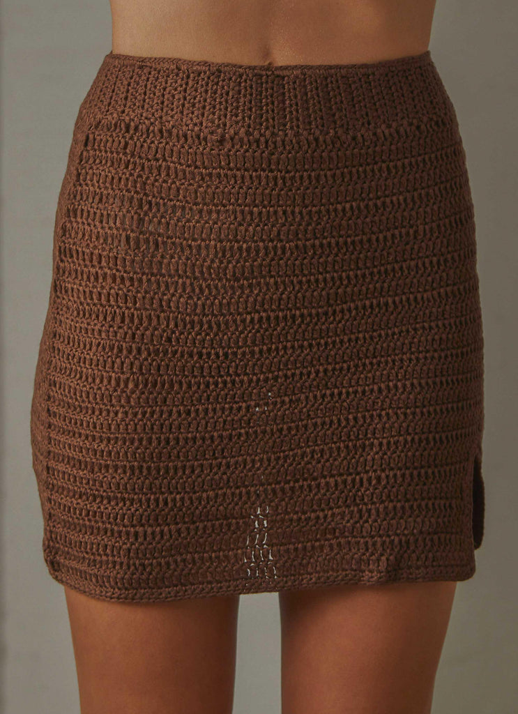Summer Style Crochet skirt - Choc Brown - Peppermayo US