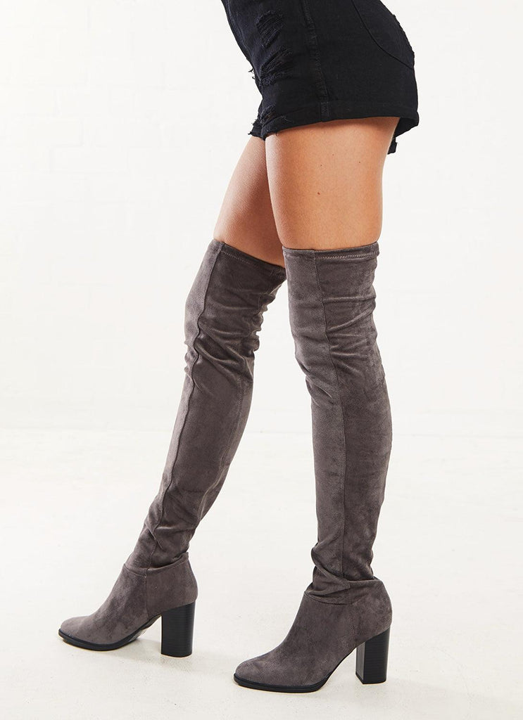Tizzy Boots - Grey Micro - Peppermayo US
