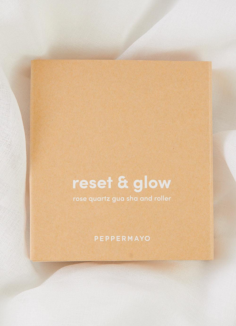 Gua Sha & Roller Set - Rose Quartz - Peppermayo US