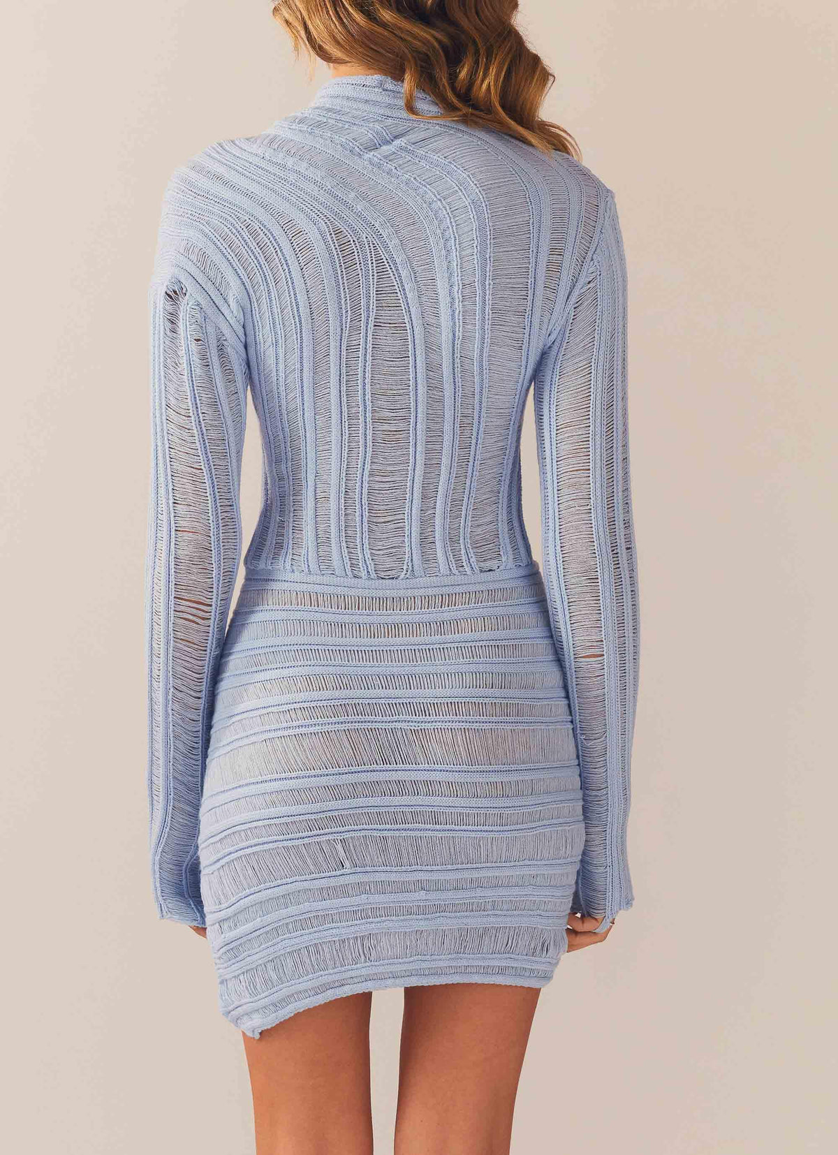 Angels Wing Mini Dress - Light Blue - Peppermayo US