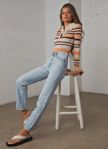 Wedgie Straight Jeans - Montgomery Baked - Peppermayo US