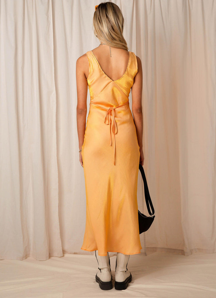 Loren Maxi Dress - Mango Shimmer - Peppermayo US