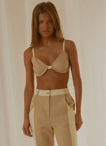 Rhye Contrast Crop - Nude - Peppermayo US