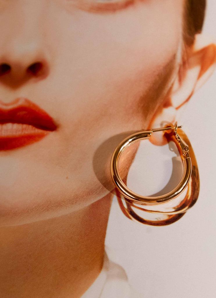 Heritage Hoop Earrings - Gold - Peppermayo US