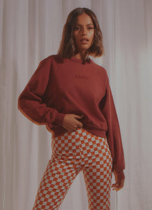 Vintage Raglan Sweater - Madder Brown - Peppermayo US