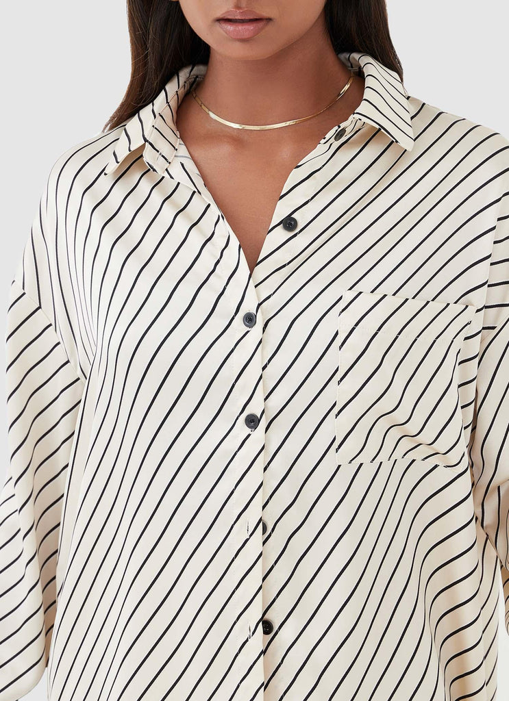 Norma Shirt - Diagonal Stripe - Peppermayo US