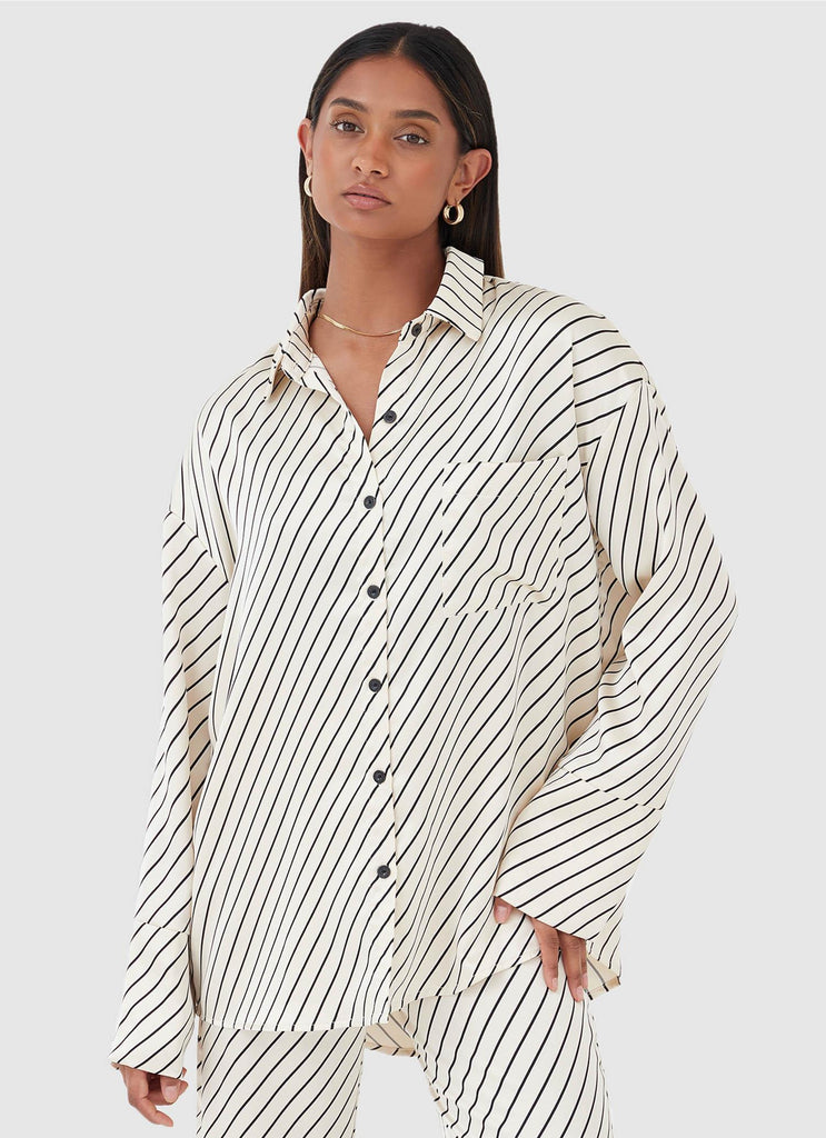 Norma Shirt - Diagonal Stripe - Peppermayo US