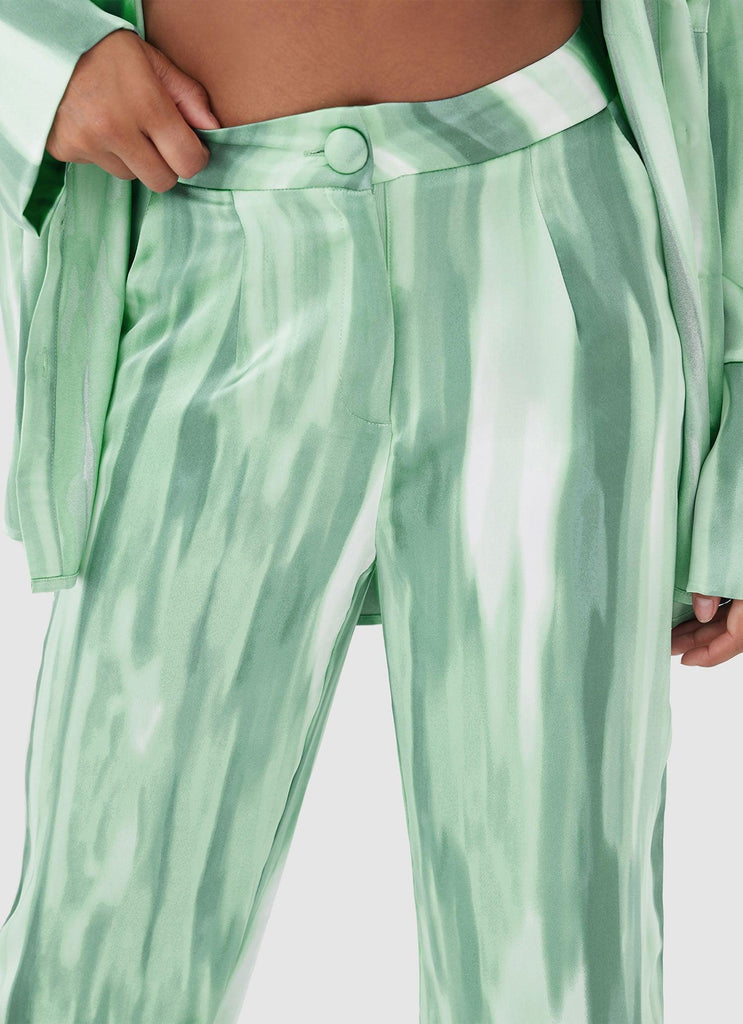 Norma Trousers - Green Dye Print - Peppermayo US