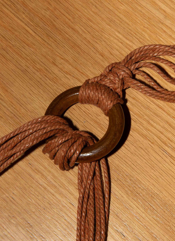Dakota Western Tie Belt - Chestnut - Peppermayo US