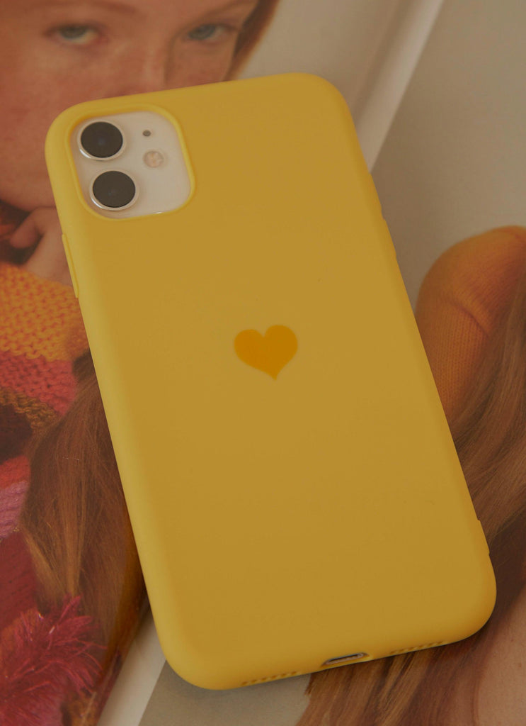 New Love iPhone Case - Yellow - Peppermayo US