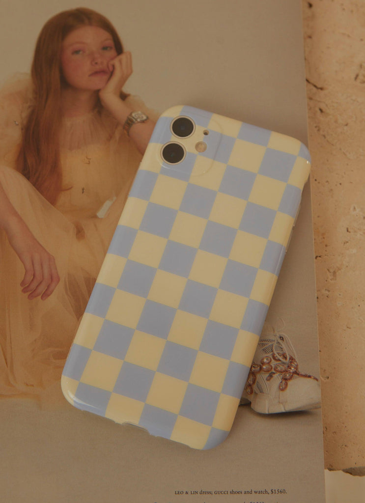 The Moment iPhone Case - Blue Check - Peppermayo US