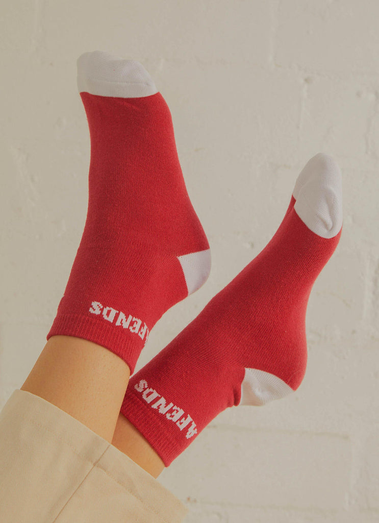 Connect Hemp Socks - Deep Red - Peppermayo US