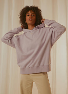 Revolve Hemp Oversized Pull on Hood - Lilac - Peppermayo US