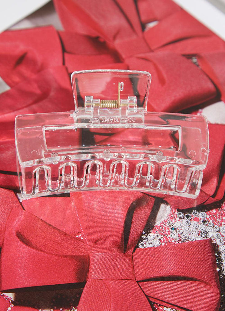 Cafe Hair Clip - Clear - Peppermayo US