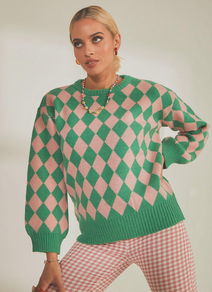 Main Event Sweater - Green - Peppermayo US