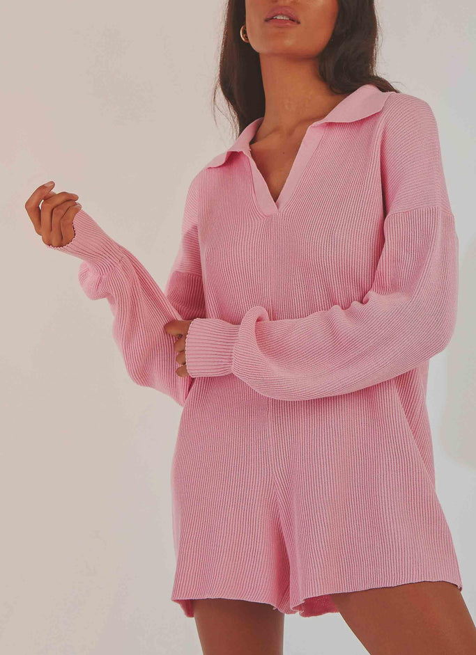 Kylie Playsuit - Pink