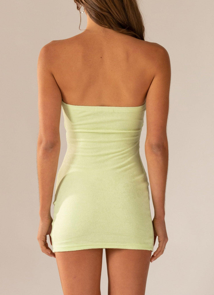 Sunspot Terry Dress - Lime Green - Peppermayo US